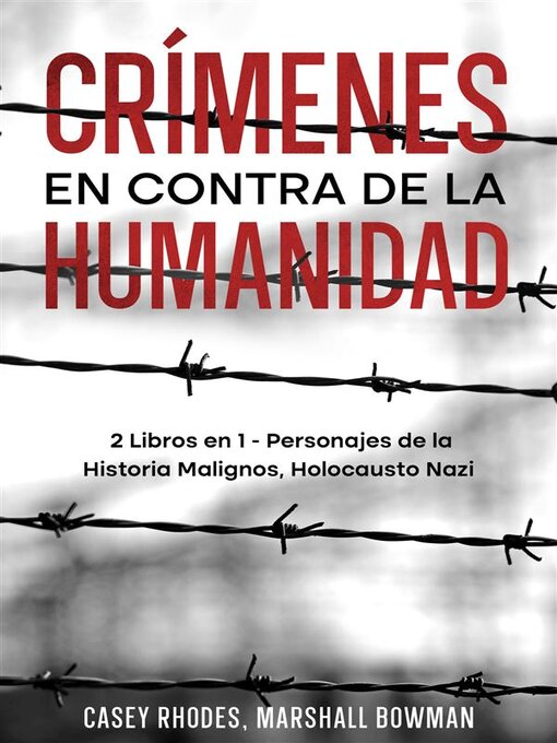 Title details for Crímenes en Contra de la Humanidad by Casey Rhodes - Available